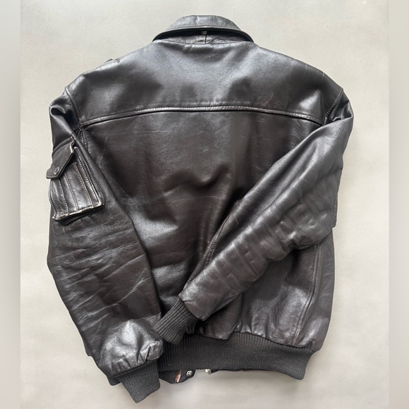 Vintage Leather flight jacket - Picture 2 of 3